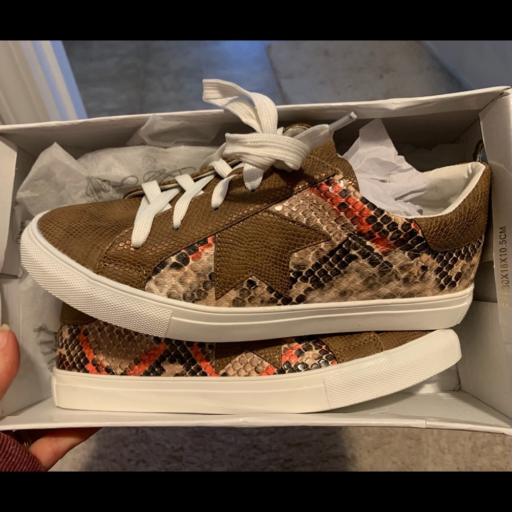 Snakeskin Sneakers
